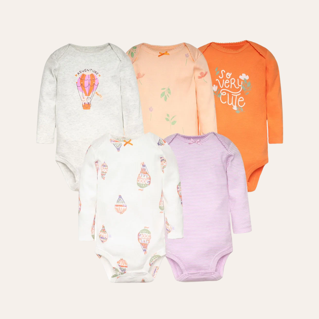 Conjunto 5 Peças Body Infantil Feminino