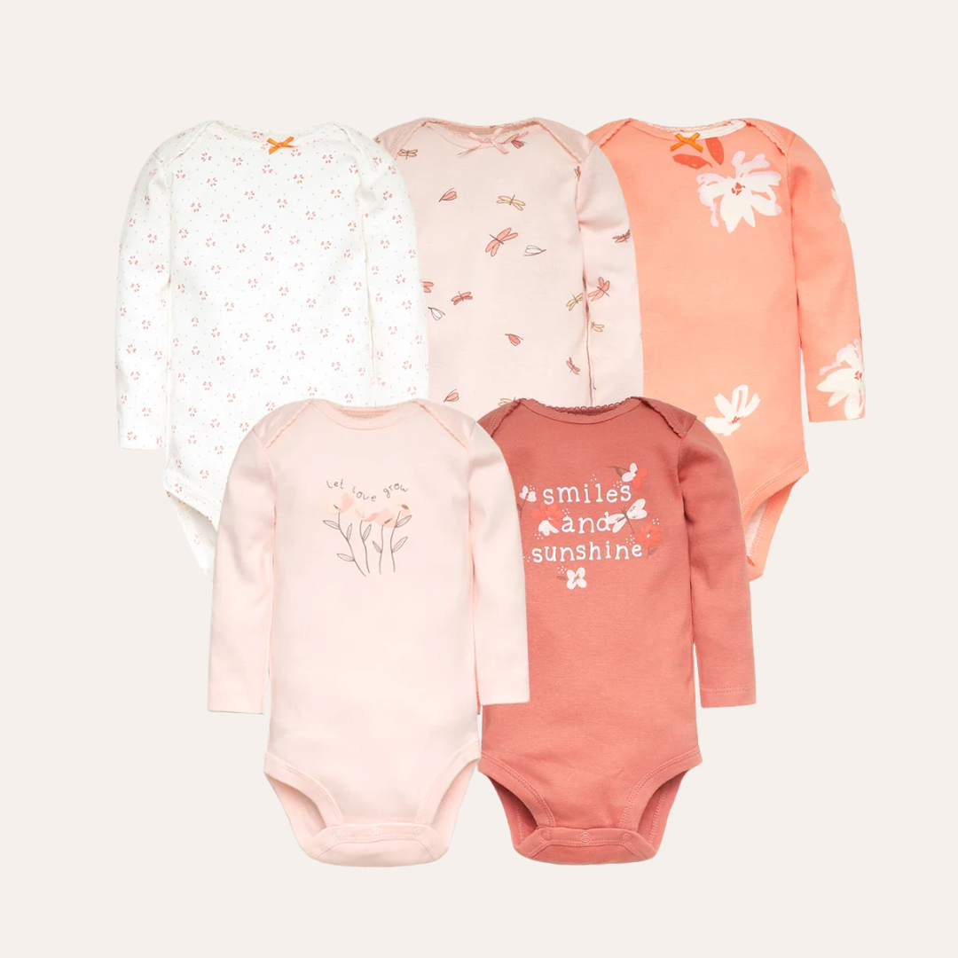 Conjunto 5 Peças Body Infantil Feminino