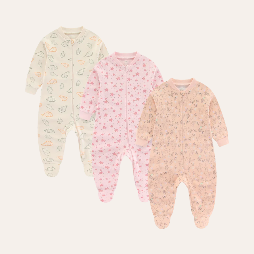 Conjunto 3 Peças Macacões Infantil Feminino