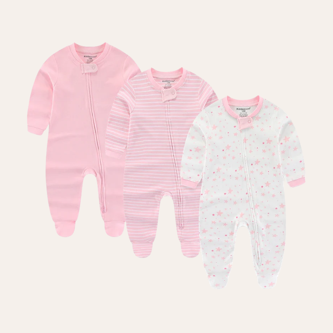 Conjunto 3 Peças Macacões Infantil Feminino