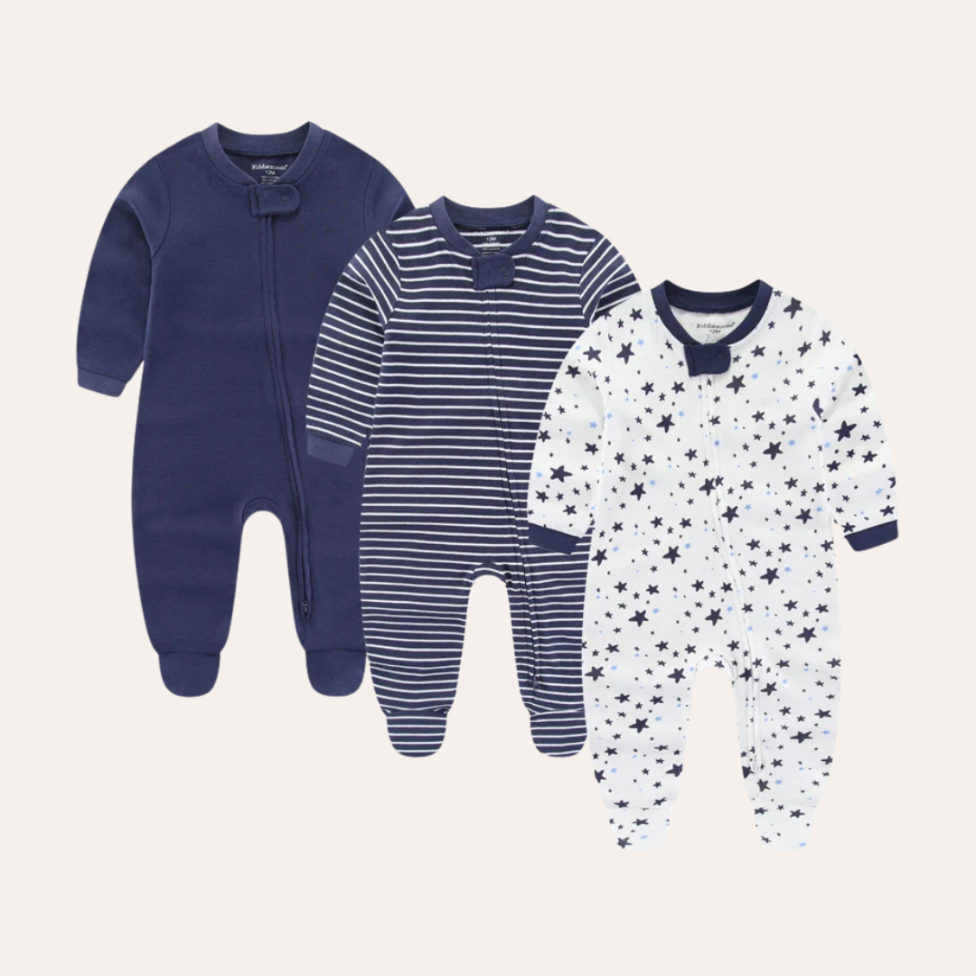 Conjunto 3 Peças Macacões Infantil Masculino