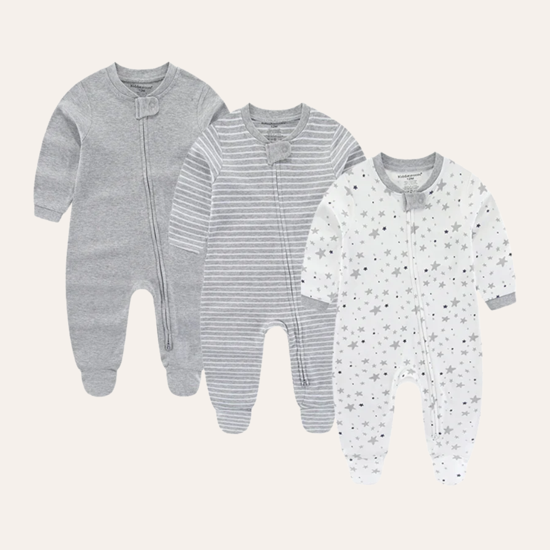 Conjunto 3 Peças Macacões Infantil