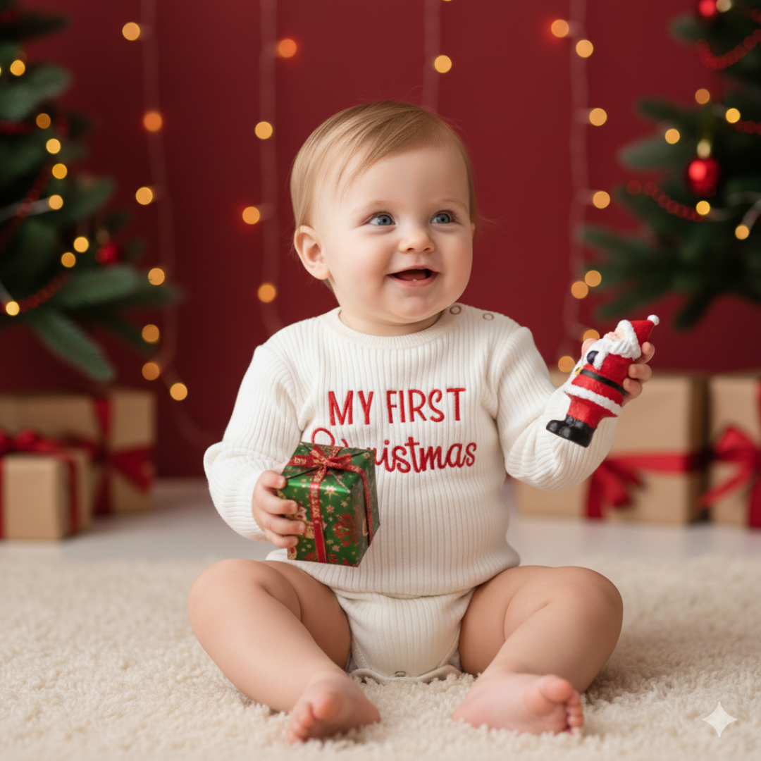 Baby Christmas Sweater My First Christmas