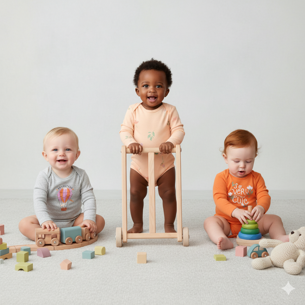 Conjunto 5 Peças Body Infantil Feminino