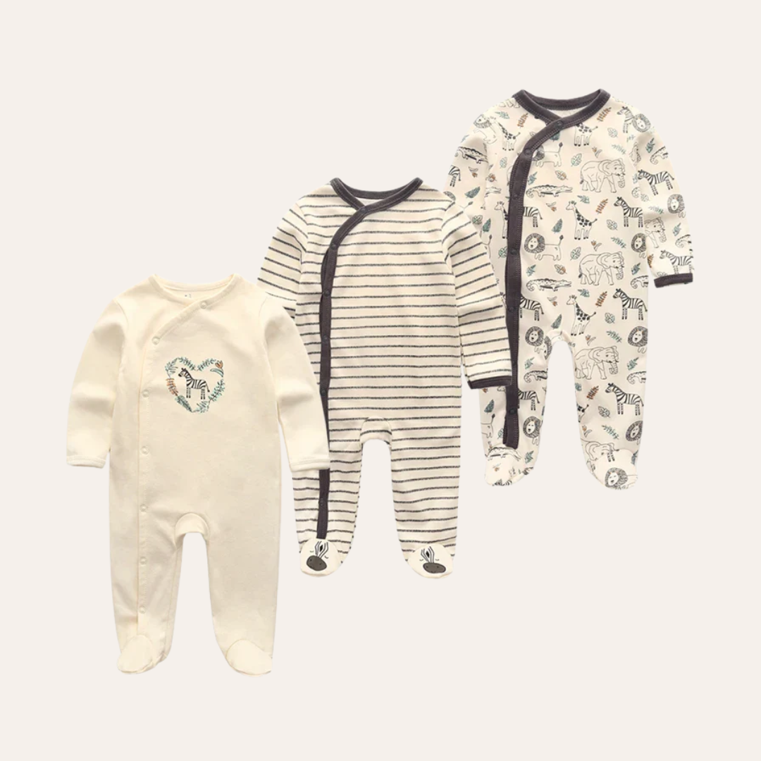 Conjunto 3 Peças Macacões Infantil Masculino
