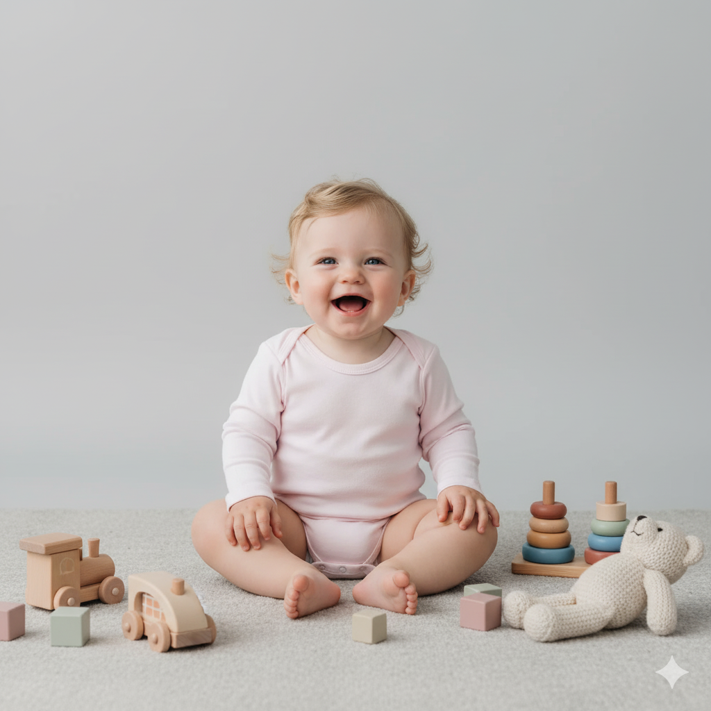 Conjunto 5 Bodies de Bebê Liso Rosa Bebê